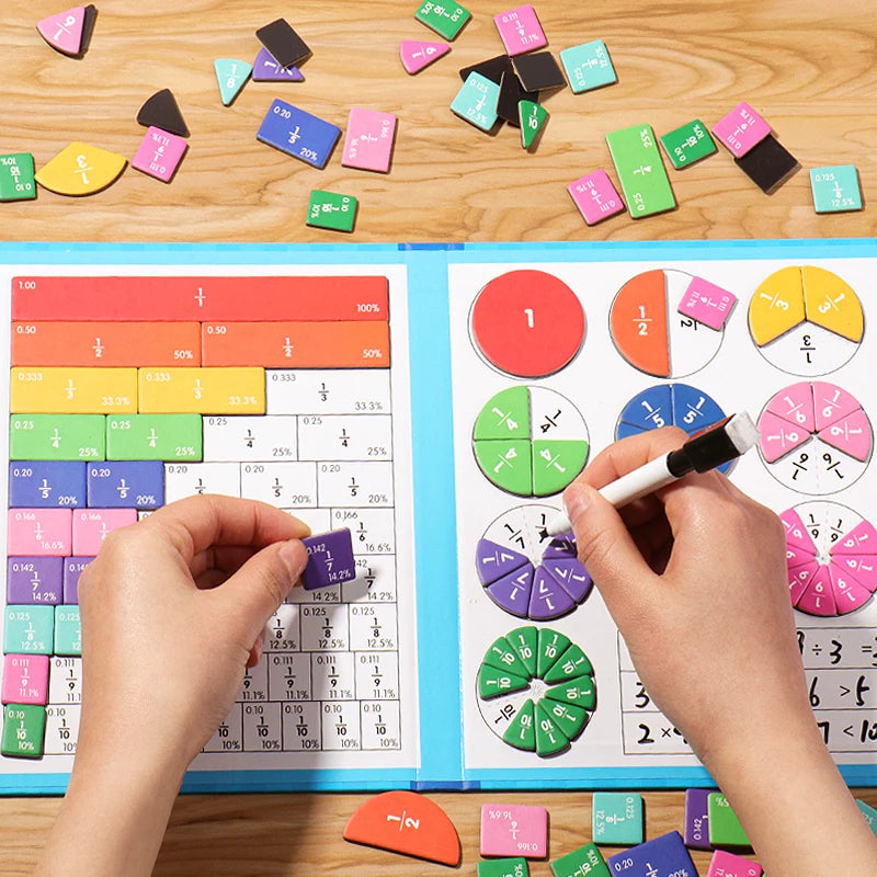 Livre Magnétique Fractions Montessori | Jouet Éducatif | Les Petiots™