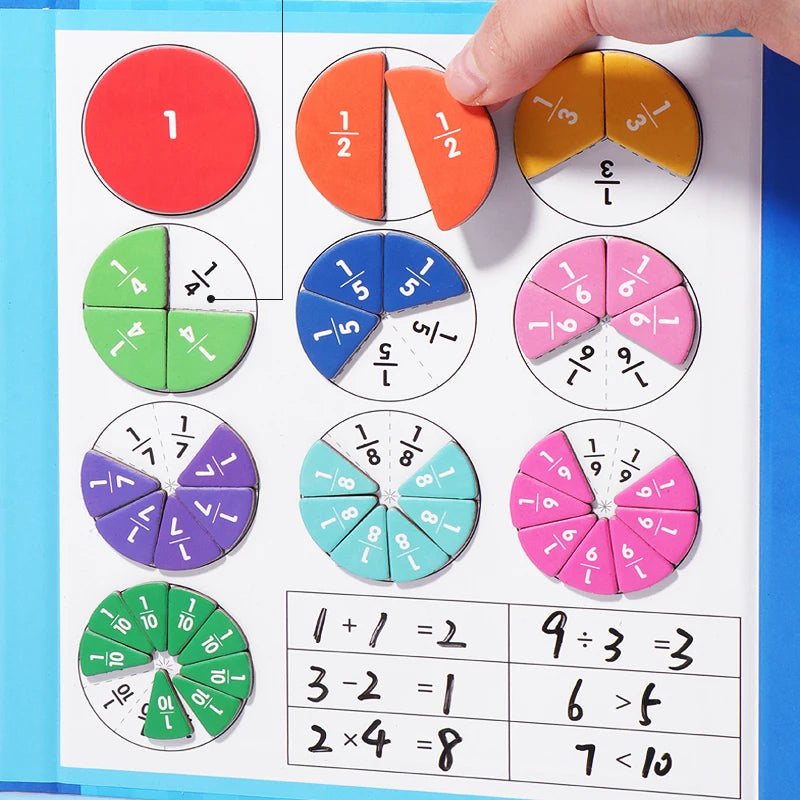 Livre Magnétique Fractions Montessori | Jouet Éducatif | Les Petiots™