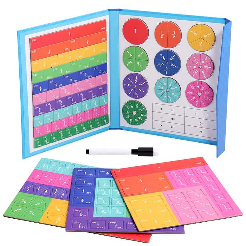 Livre Magnétique Fractions Montessori | Jouet Éducatif | Les Petiots™
