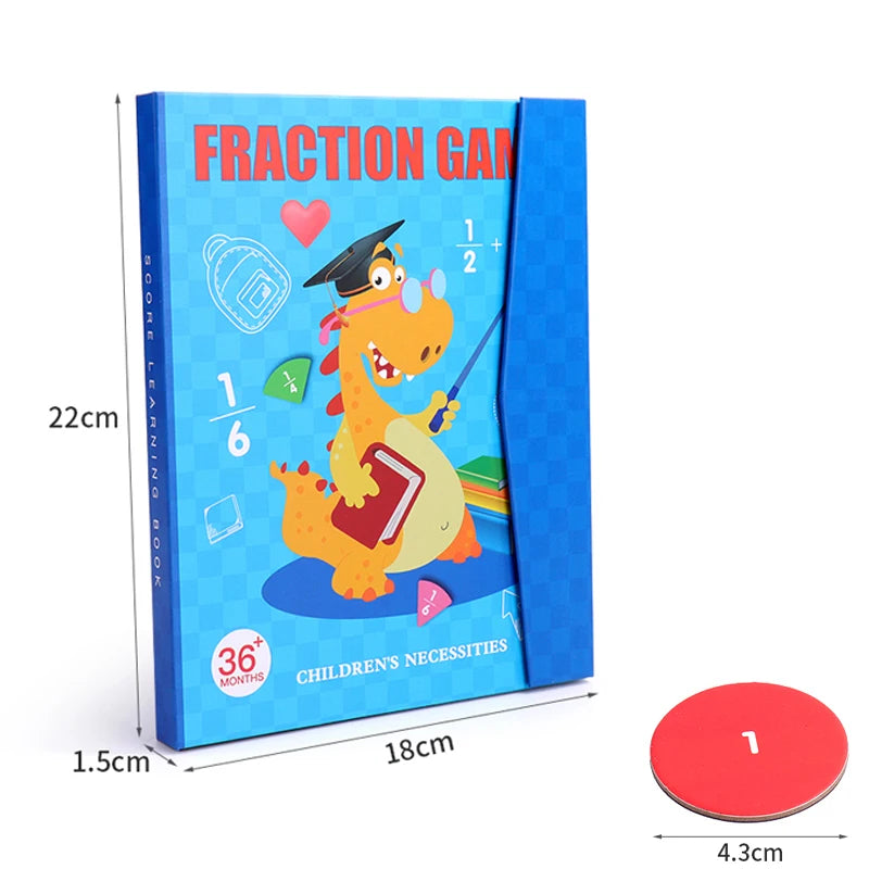 Livre Magnétique Fractions Montessori | Jouet Éducatif | Les Petiots™