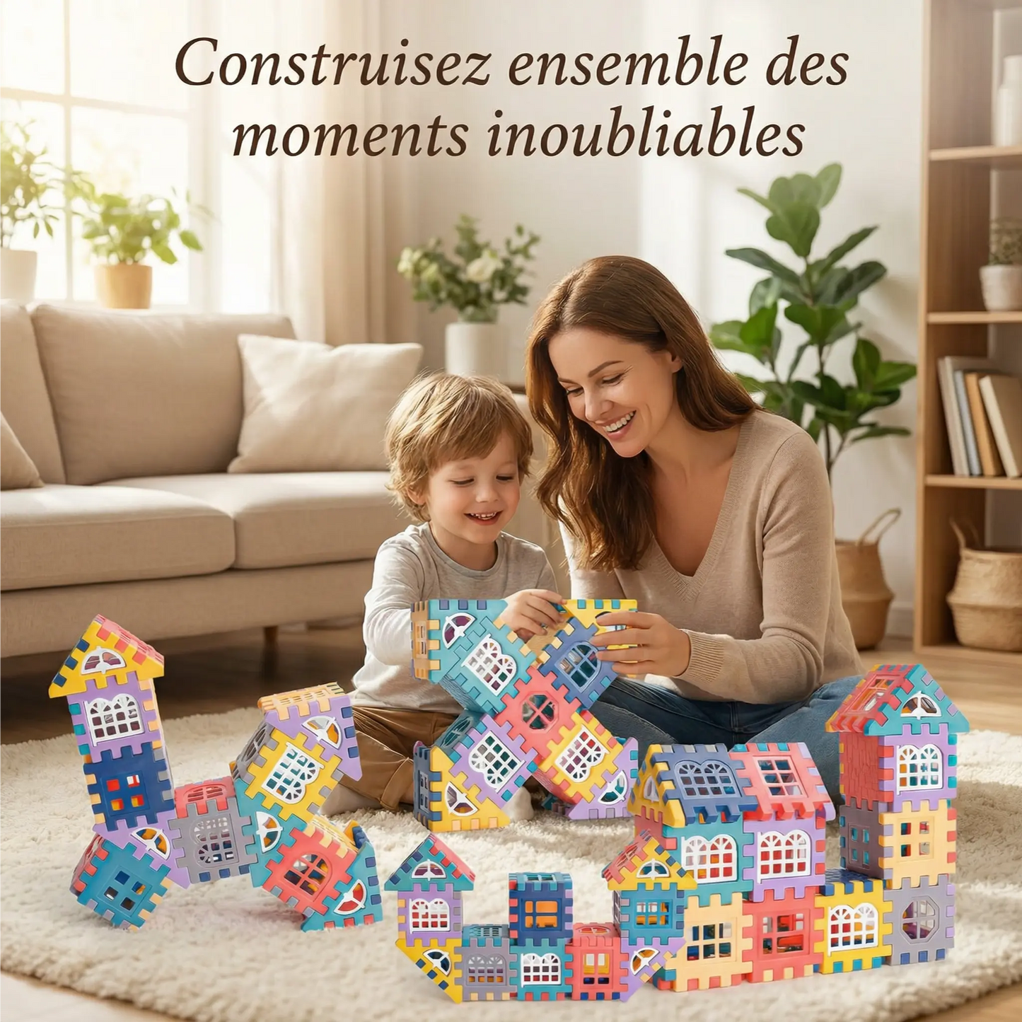 ArchiBlocs Créatifs™ - Blocs de Construction Éducatifs pour Futurs Architectes (STEM) - Les Petiots