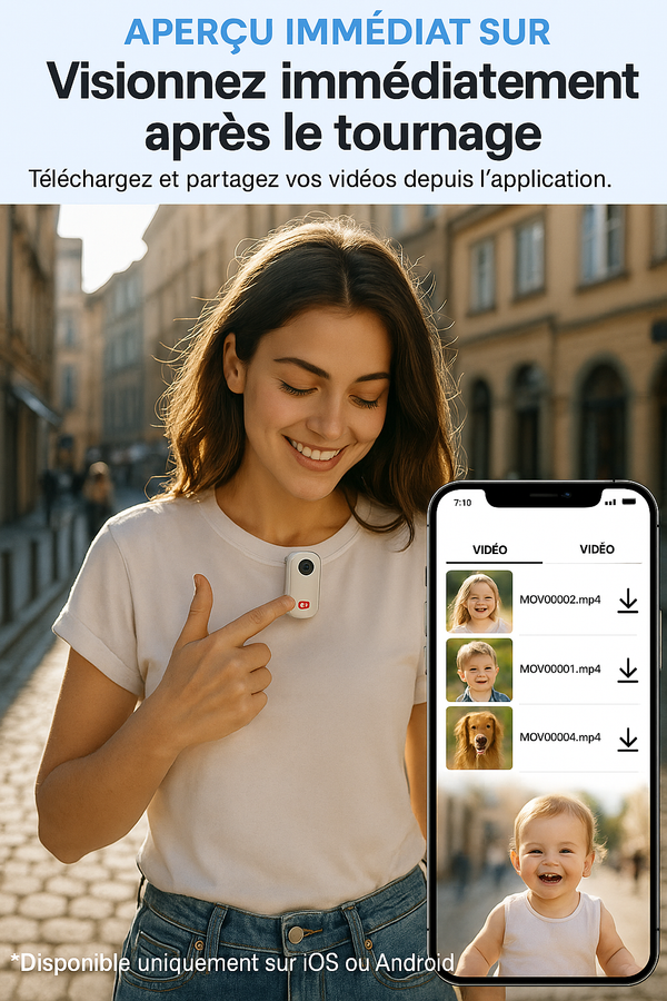 Caméra Mini WiFi Portable