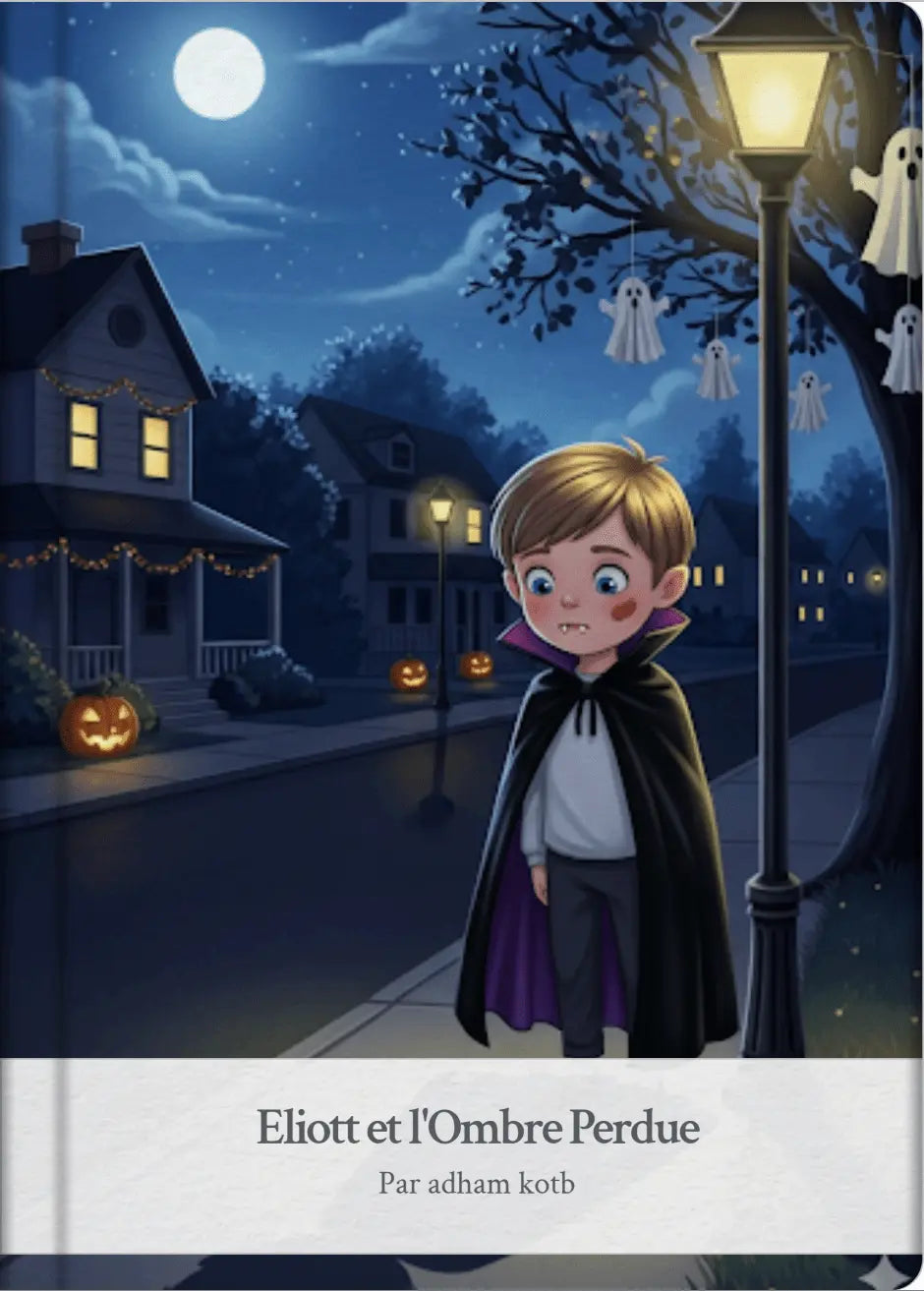 Eliot et l'Ombre Perdue 🧛♂️ - Livre Numérique Enfant 4-8 ans - Acceptation de soi et Courage - Les Petiots