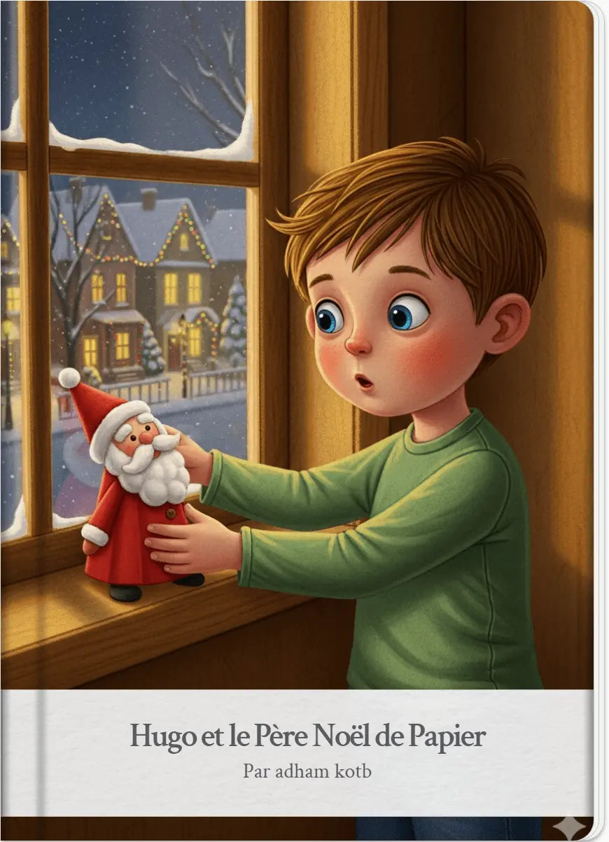 Hugo et le Père Noël de Papier 🎅 - Livre Numérique Enfant 4-8 ans - Créativité et Magie de Noël - Les Petiots