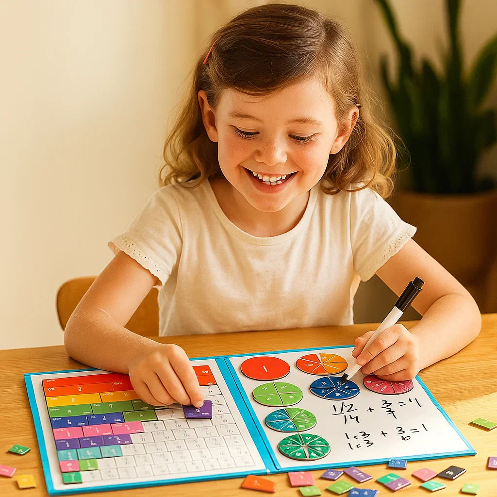 Livre Magnétique Fractions Montessori | Jouet Éducatif | Les Petiots™