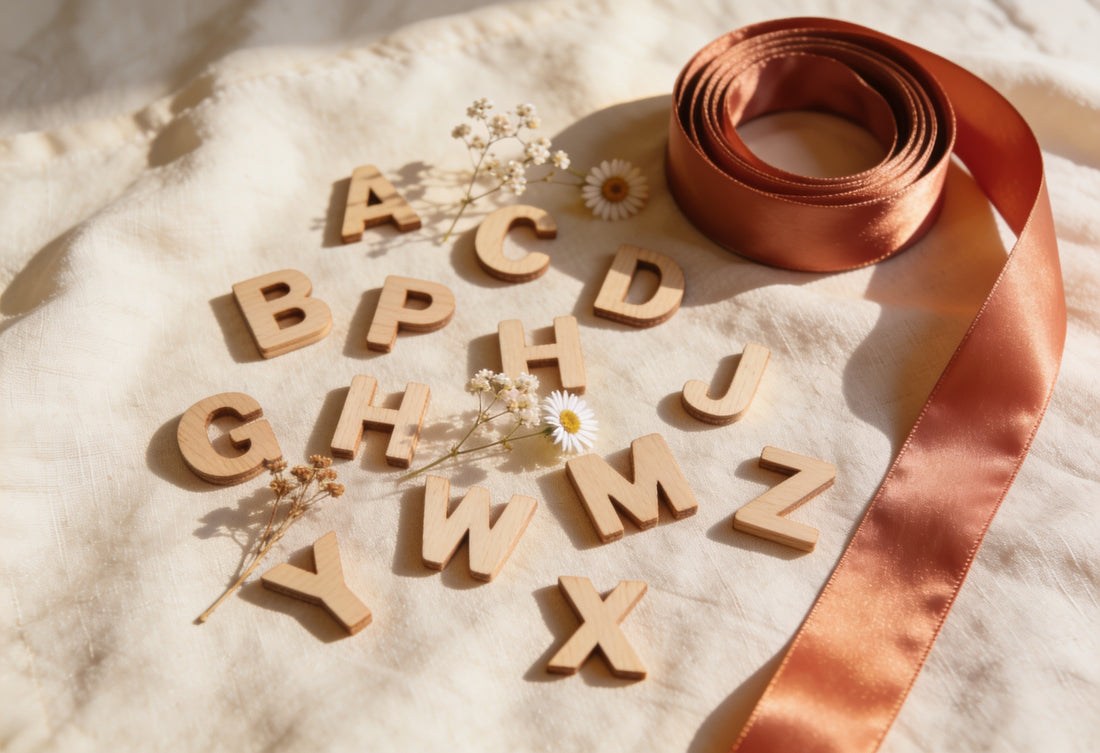 Puzzle prénom en bois — cadeau de naissance Montessori