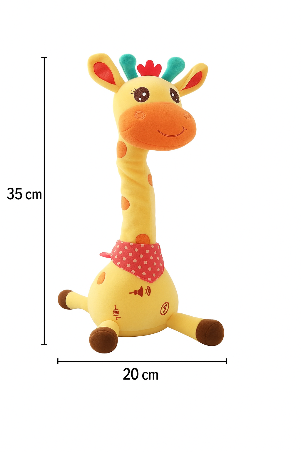 Peluche Girafe Parlante et Dansante – Jouet Éducatif Lumineux Bébé | Les Petiots™
