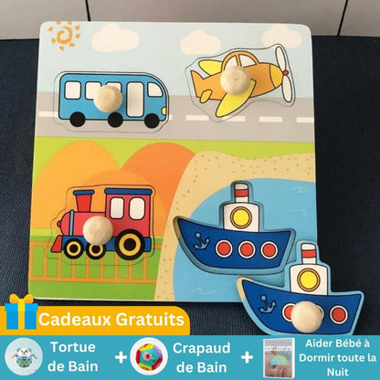 Puzzle Bébé Montessori - Jouet Éducatif Éveil | Les Petiots™