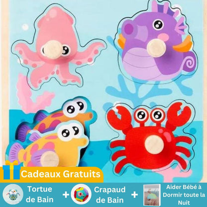 Puzzle Bébé Montessori - Jouet Éducatif Éveil | Les Petiots™