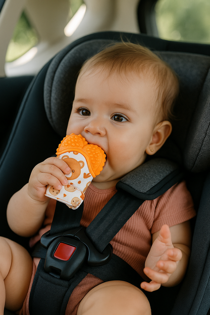 Gants de Dentition Silicone - Jouet Éducatif Bébé Sûr | Les Petiots™