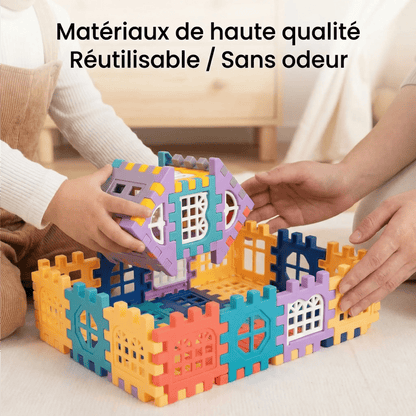 ArchiBlocs Créatifs™ - Blocs de Construction Éducatifs pour Futurs Architectes (STEM) - Les Petiots