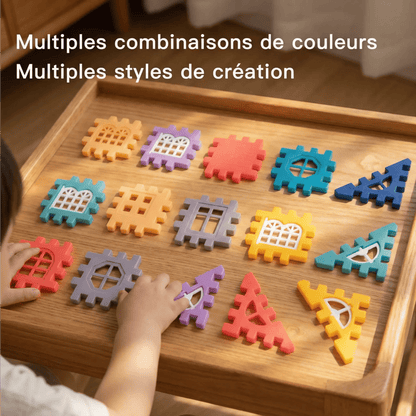 ArchiBlocs Créatifs™ - Blocs de Construction Éducatifs pour Futurs Architectes (STEM) - Les Petiots