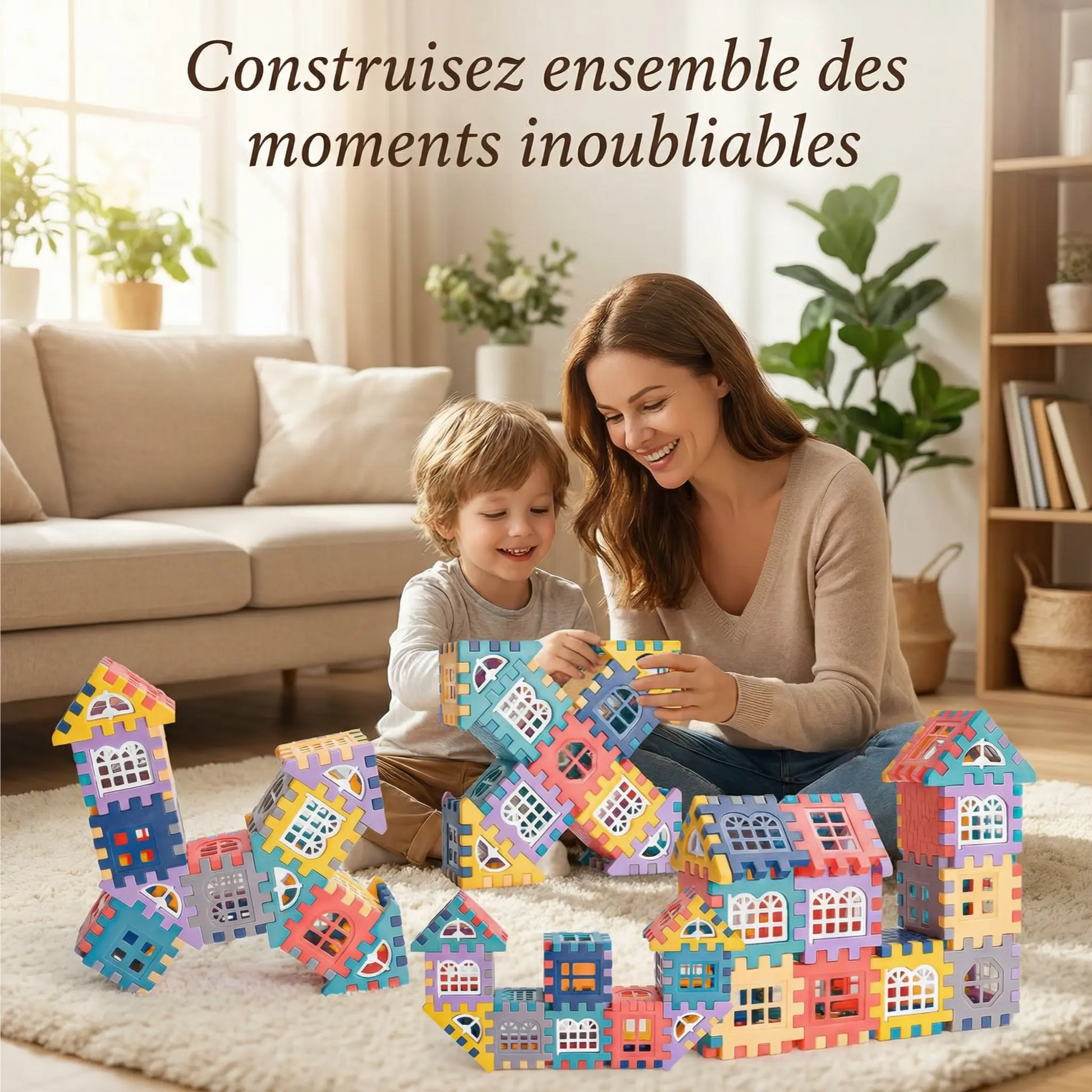 ArchiBlocs Créatifs™ - Blocs de Construction Éducatifs pour Futurs Architectes (STEM) - Les Petiots