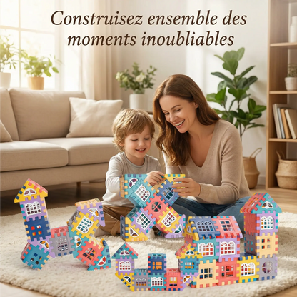 ArchiBlocs Créatifs™ - Blocs de Construction Éducatifs pour Futurs Architectes (STEM) - Les Petiots