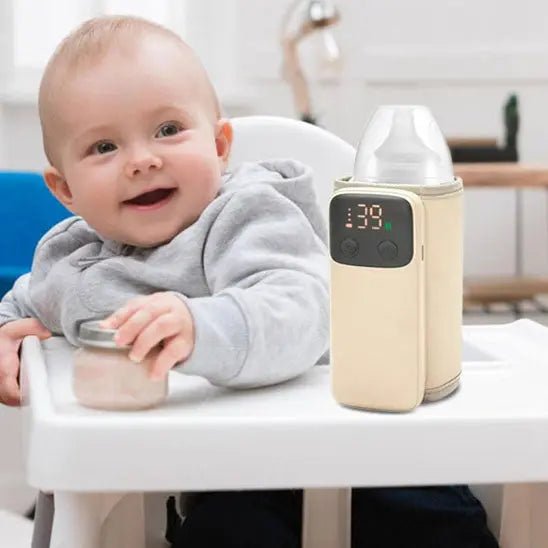 Chauffe Biberon Portable USB Rechargeable - Contrôle Température 37 - 55°C | Les Petiots™ - Les Petiots