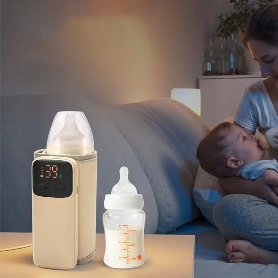 Chauffe Biberon Portable USB Rechargeable - Contrôle Température 37 - 55°C | Les Petiots™ - Les Petiots