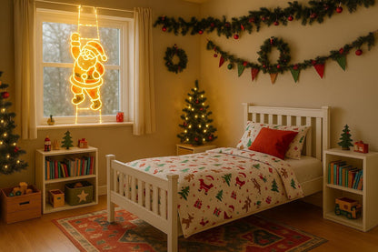 Échelle Lumineuse du Père Noël - Décoration de Noël Magique pour Chambre d'Enfant | Les Petiots™ - Les Petiots
