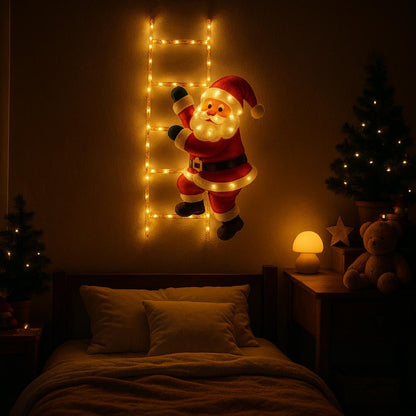 Échelle Lumineuse du Père Noël - Décoration de Noël Magique pour Chambre d'Enfant | Les Petiots™ - Les Petiots