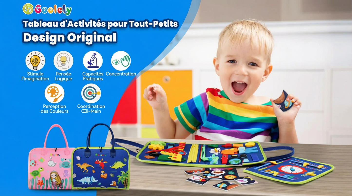 Planche d'Activités Montessori : L'Éveil Sensoriel Complet pour Bébé