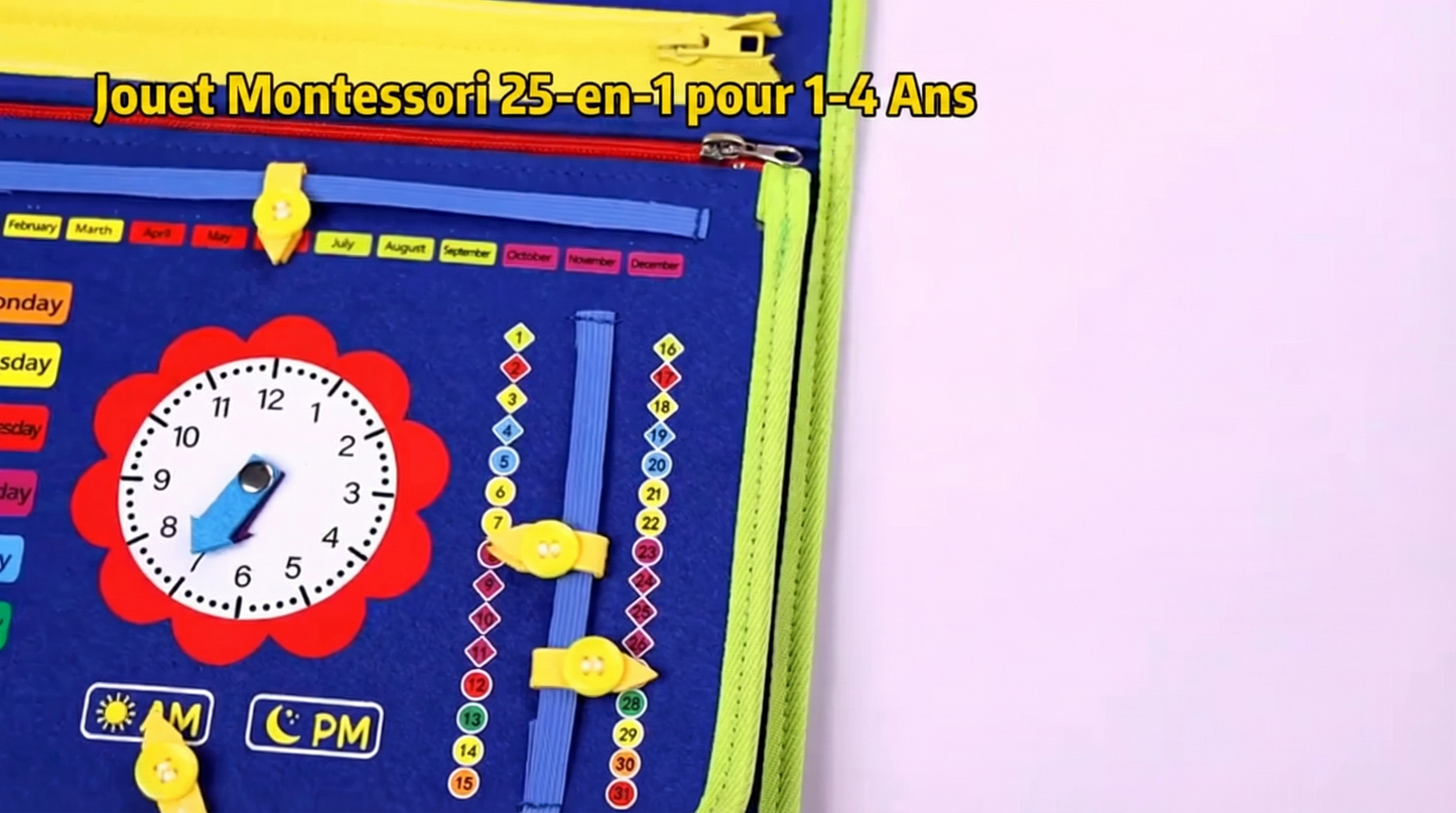 Planche d'Activités Montessori : L'Éveil Sensoriel Complet pour Bébé