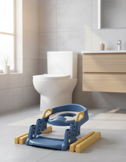 Pot bébé apprentissage propreté dans une salle de bain lumineuse — Les Petiots