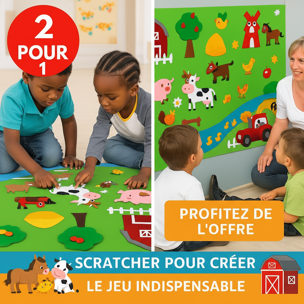 Jeu la Ferme - Découverte Animaux Éducatif Enfant | Les Petiots™