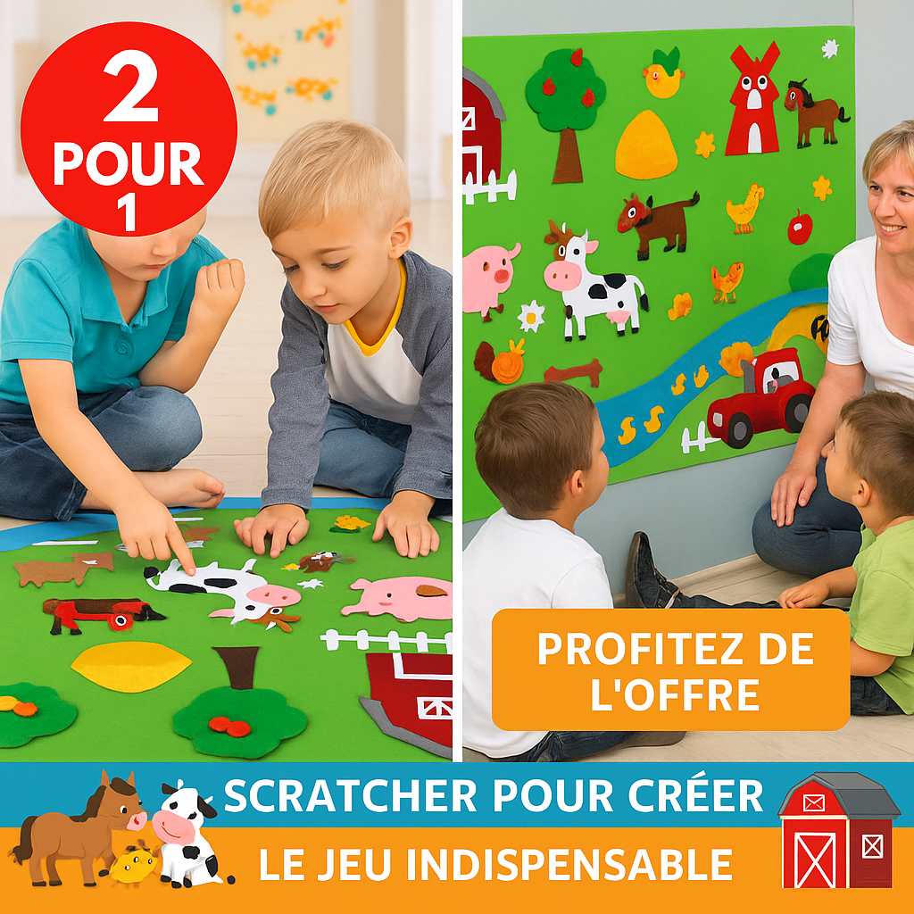 Jeu la Ferme - Découverte Animaux Éducatif Enfant | Les Petiots™