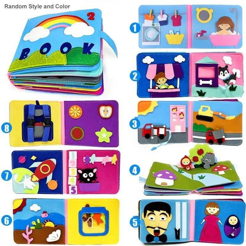 Livre Sensoriel Bébé - Éveil Tactile Montessori | Les Petiots™ - Les Petiots