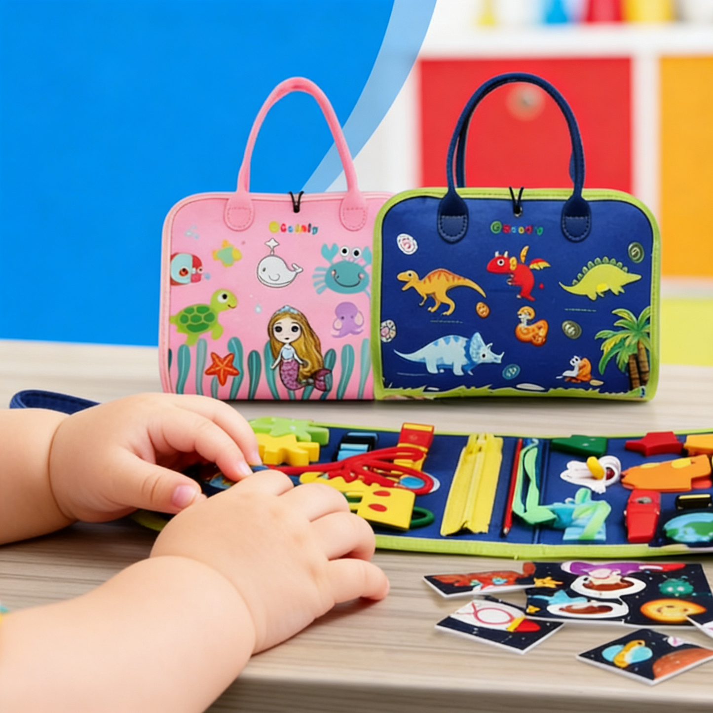Planche d'Activités Montessori : L'Éveil Sensoriel Complet pour Bébé