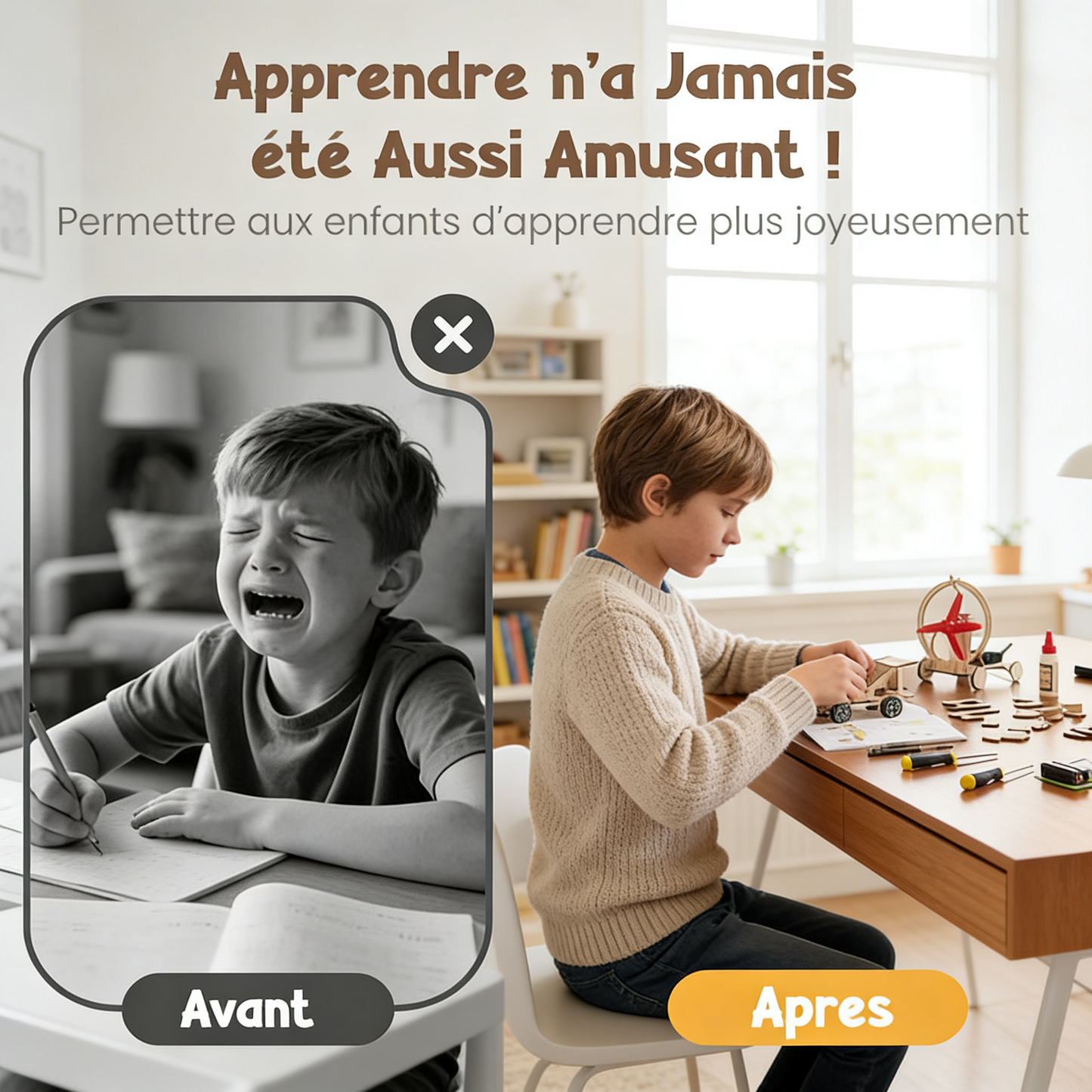 Kit Construction STEM Bois 100 Pièces — Jouet Éducatif Scientifique 8-12 ans | Les Petiots™