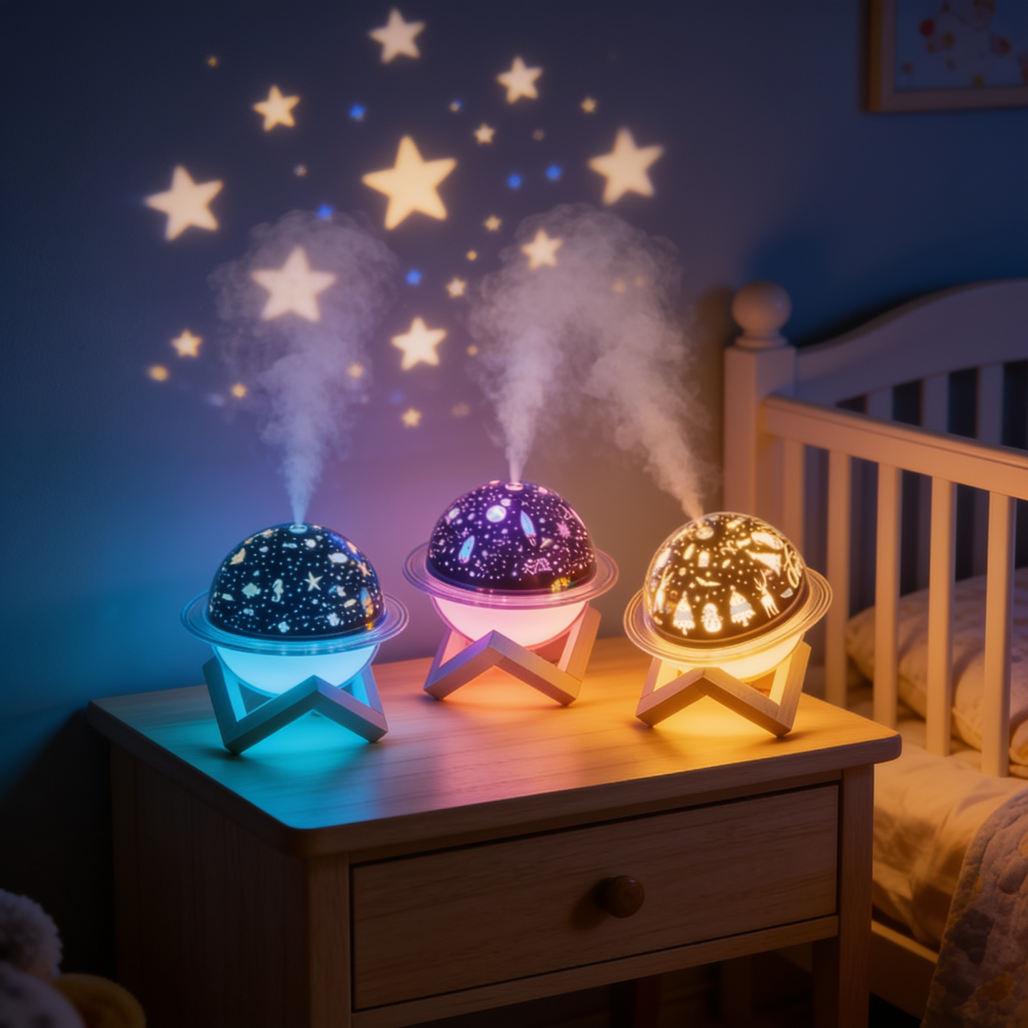 Veilleuse Projecteur Étoiles - Lumière Apaisante Bébé | Les Petiots™