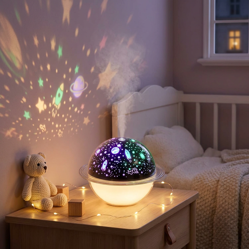 Veilleuse Projecteur Étoiles - Lumière Apaisante Bébé | Les Petiots™