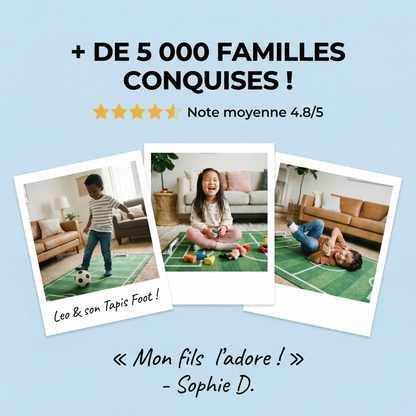 Tapis de Football Adhérent pour Enfants - Entraînement Intérieur et Extérieur