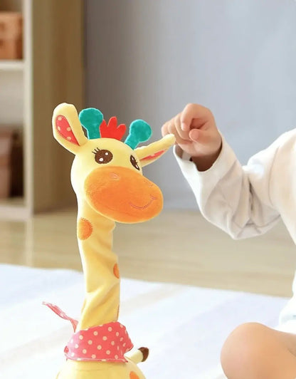 Peluche Girafe Parlante Dansante - Jouet Éducatif Lumineux Musical Bébé | Les Petiots™ - Les Petiots