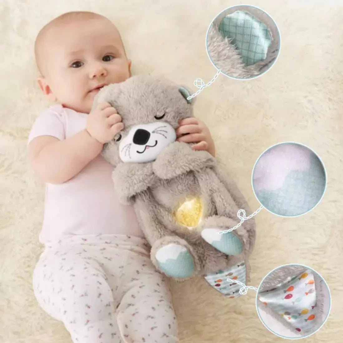 Peluche Veilleuse - Doudou Lumineux Sommeil Bébé | Les Petiots™ - Les Petiots