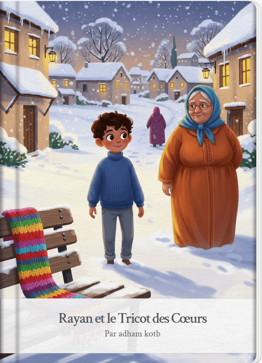 Rayan et le Tricot des Cœurs 🧶 - Livre Numérique Enfant 4 - 8 ans - Générosité et Héritage - Les Petiots
