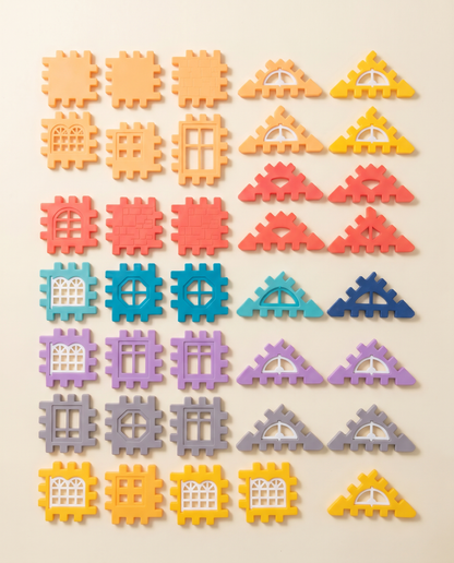 ArchiBlocs pièces flat-lay