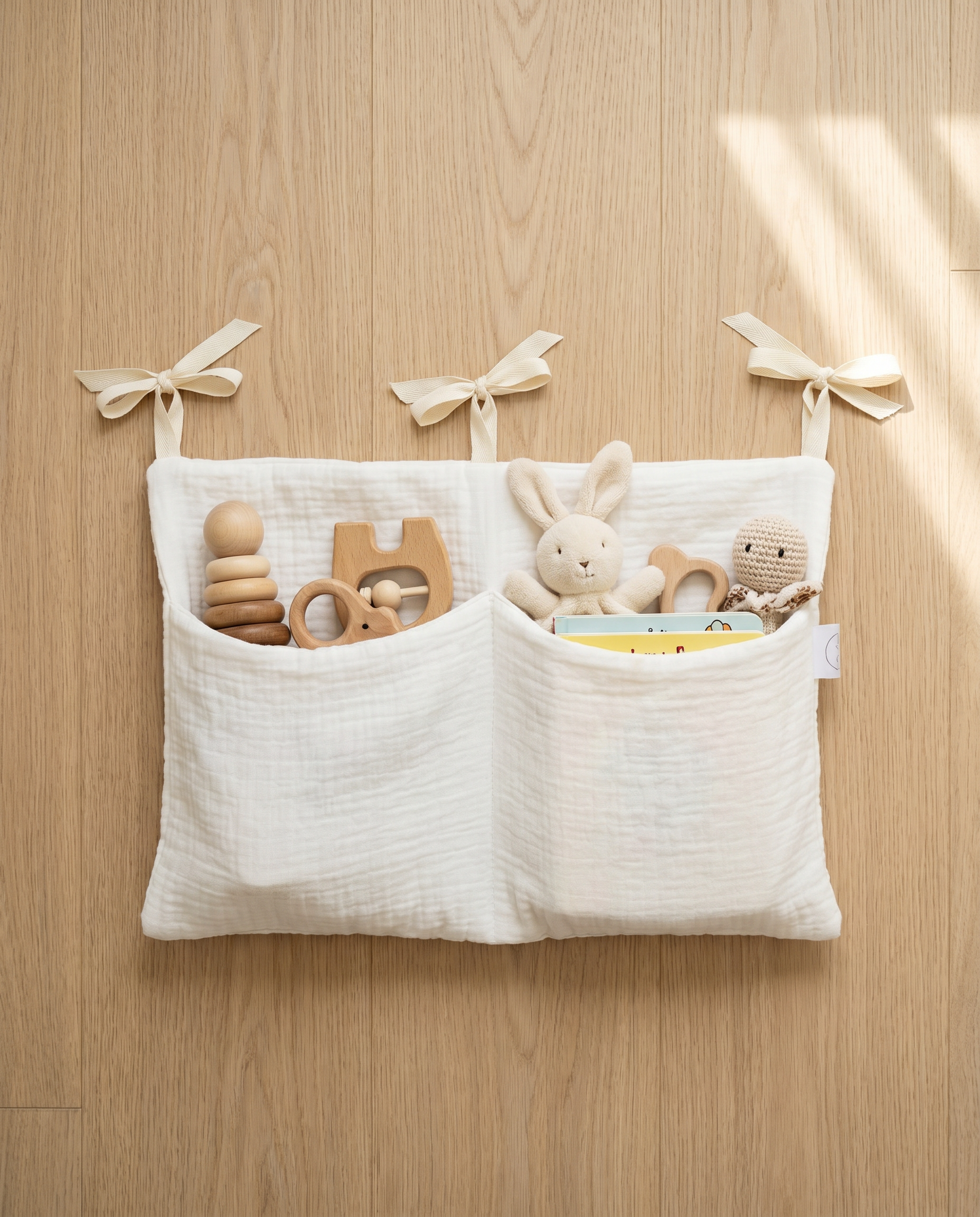Sac de rangement flat-lay