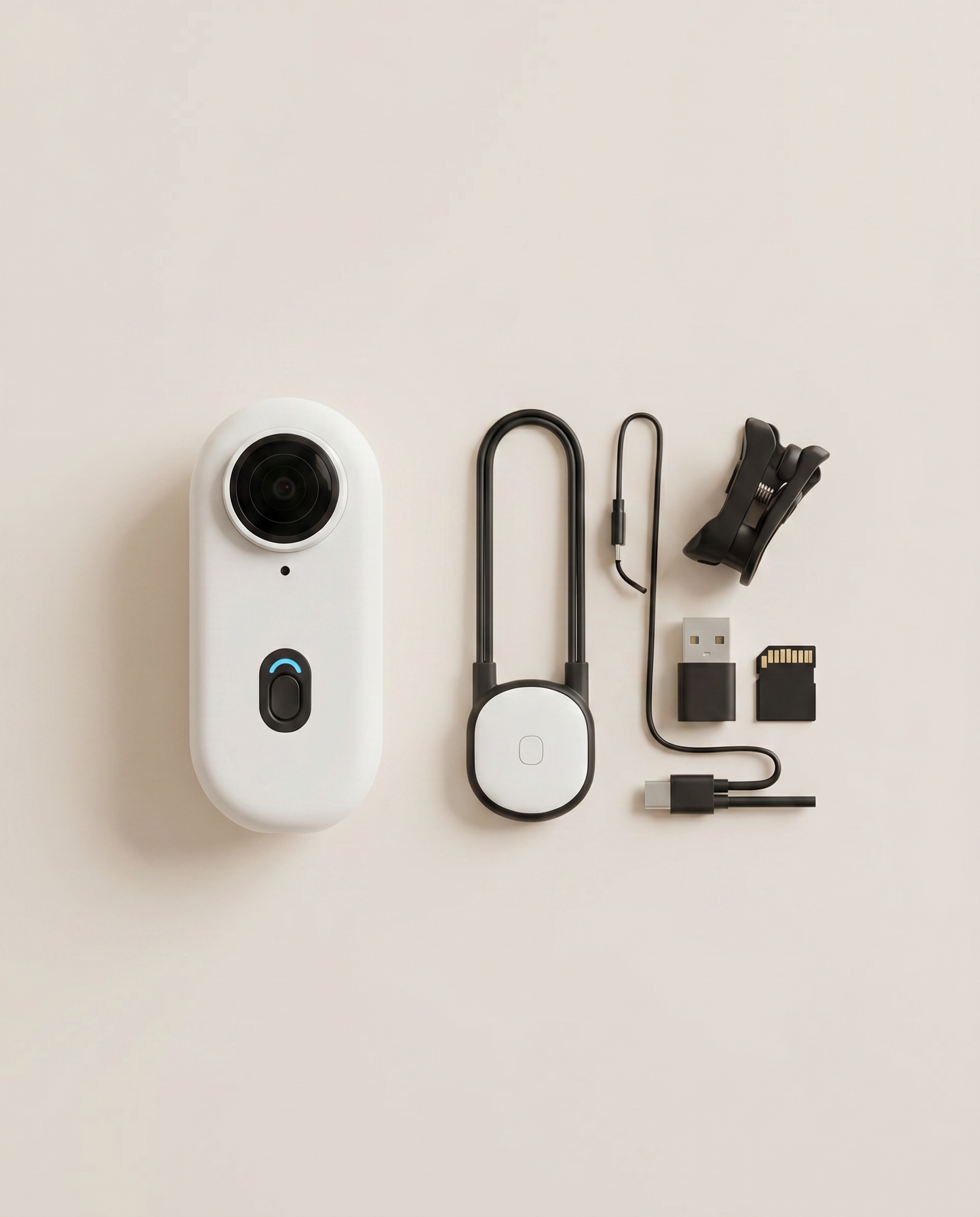 Caméra surveillance flat-lay