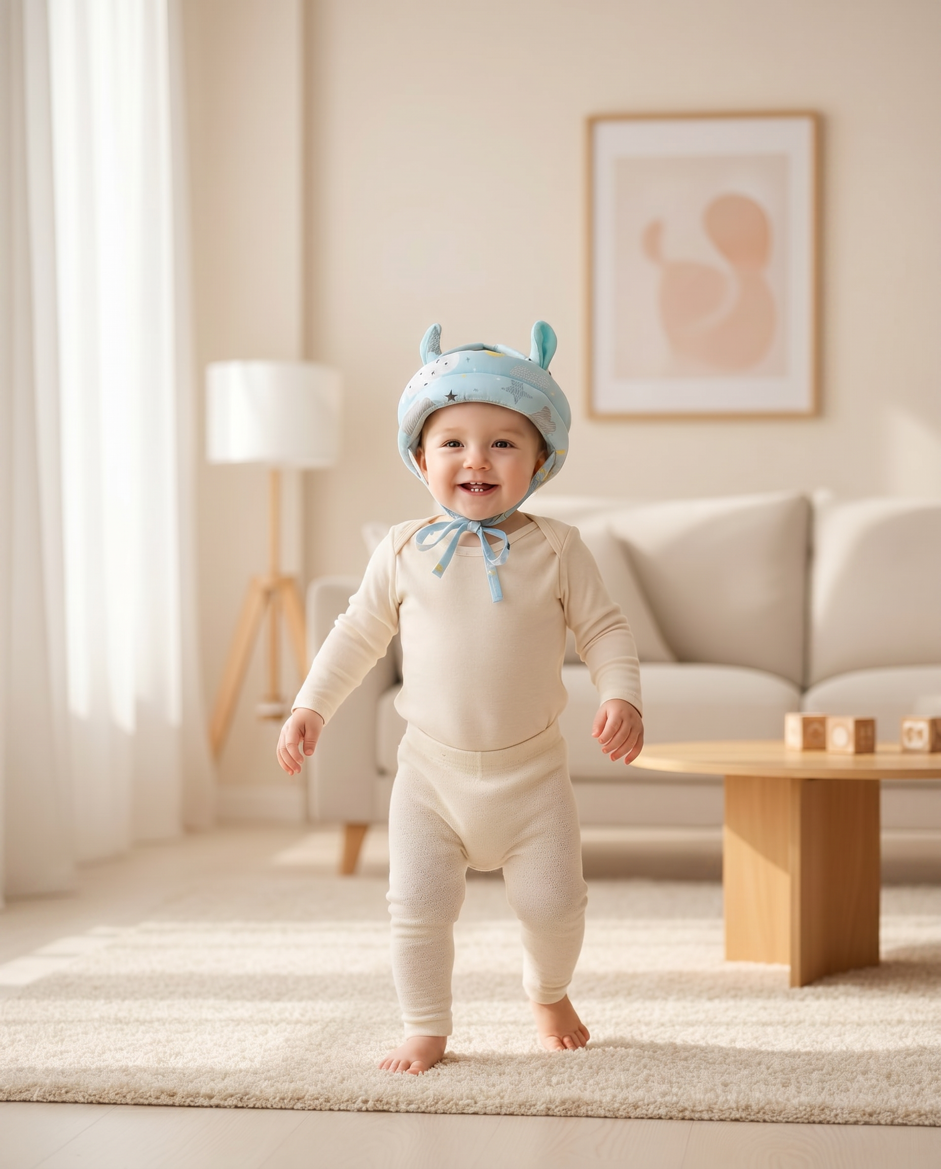 Casque protection bébé marche