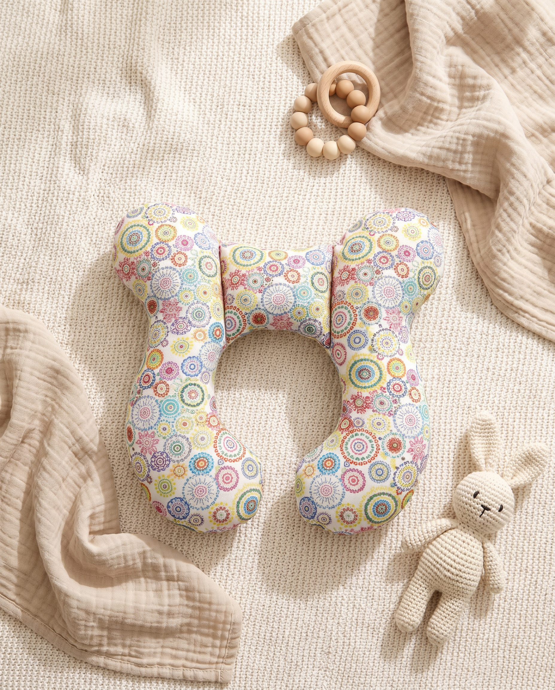 Tour de cou bébé flat-lay