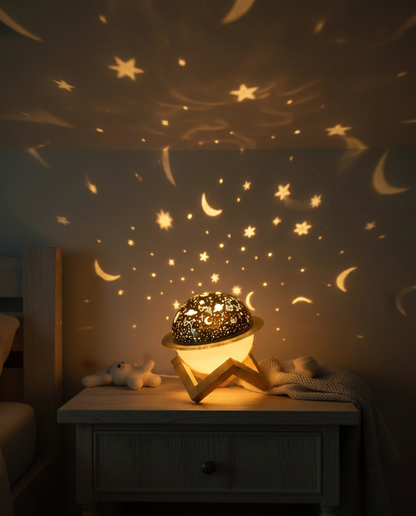 Veilleuse projecteur sur chevet