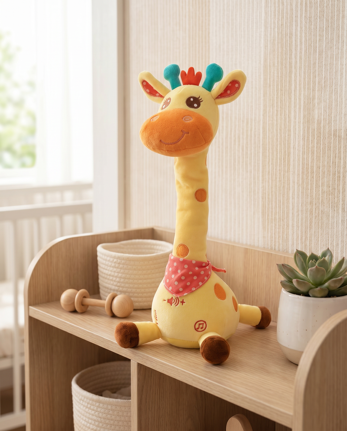 Peluche girafe étagère