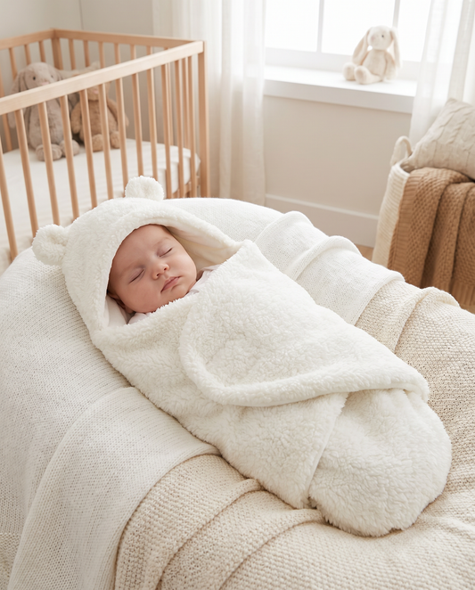 Nid d'ange bébé endormi