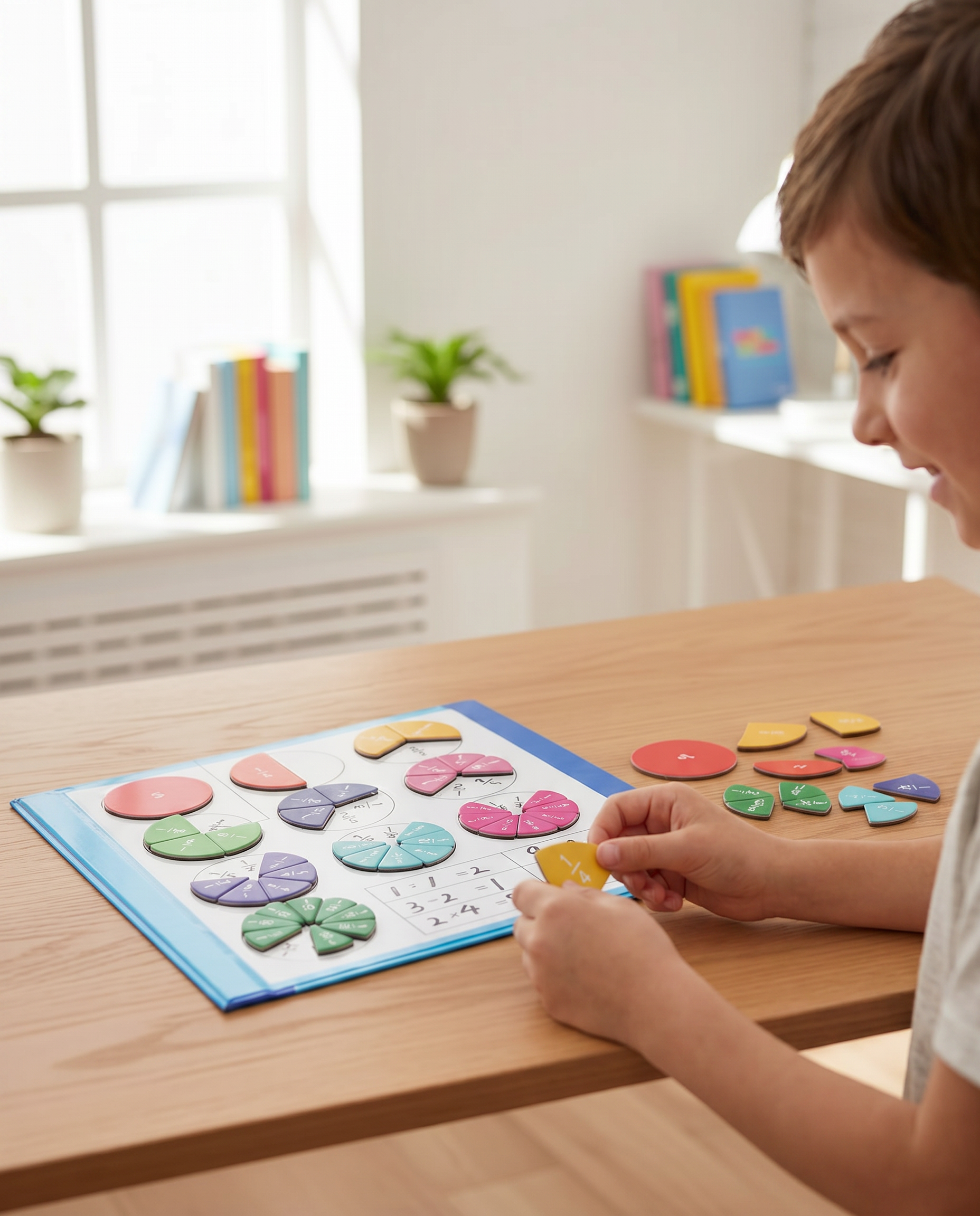 Livre fractions enfant apprend