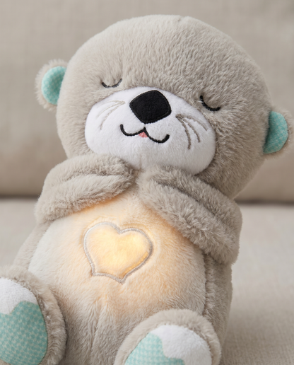 Peluche veilleuse loutre macro