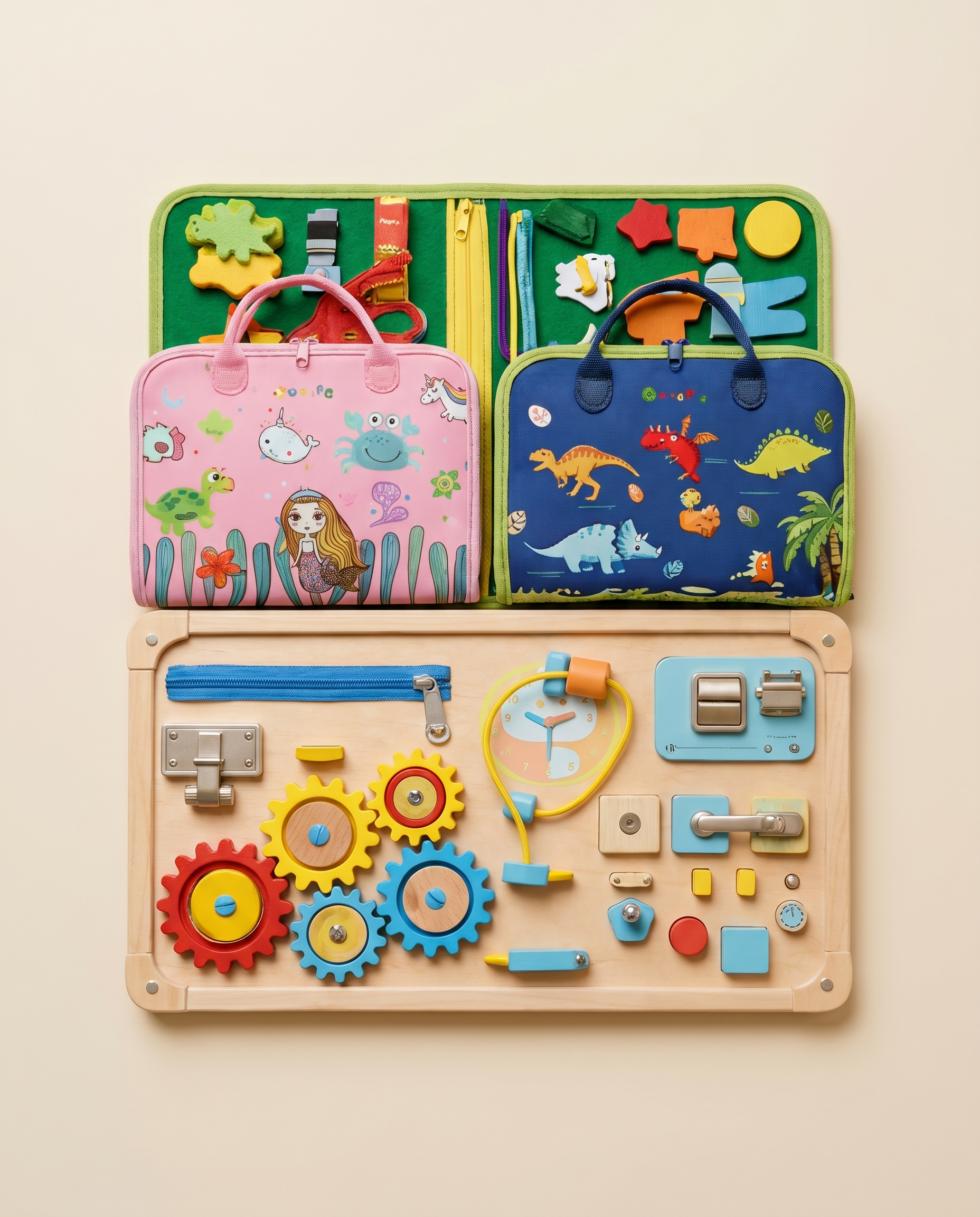 Planche activités flat-lay