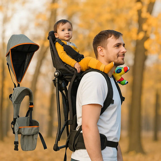 Sac à Dos Randonnée Bébé - Transport Confort Sécurisé | Les Petiots™ - Les Petiots