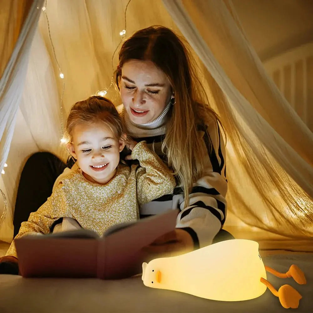 Pack Éveil Montessori 0-3 ans - Veilleuse canard bébé lumière douce - Les Petiots